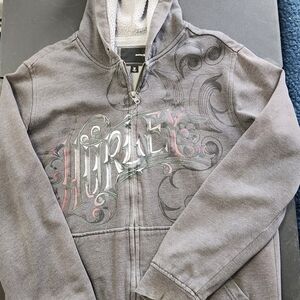 Hurley Gray Graphic Hoodie